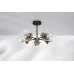 Люстра Candellux Lens 60x32 см Латунно-чорний (35-01306)
