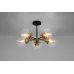 Люстра Candellux Lens 60x32 см Латунно-чорний (35-01306)