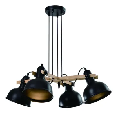 Люстра Candellux Reno 65x70 см Черно-бежевый (34-78155)