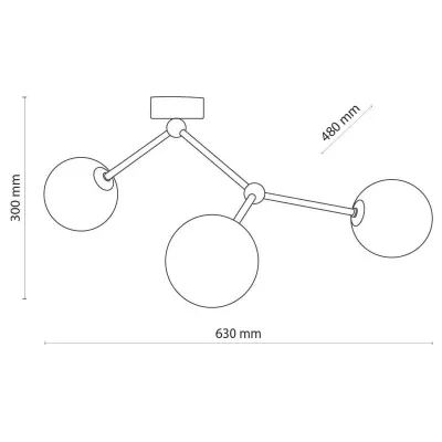 Люстра TK Lighting Fairy 48x30 см Золотисто-белый (TK6471)