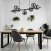 Люстра TK Lighting Estera 27x153 см Графитово-черный (TK5666)