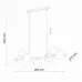 Люстра TK Lighting Estera 27x153 см Графитово-черный (TK5666)