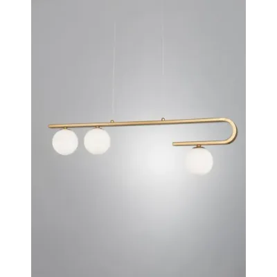 Люстра Nova Luce Cantona 80x180 см Бело-золотистый (Nova9960615)