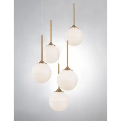 Люстра Nova Luce Cantona 40x180 см Біло-золотистий (Nova9960614)
