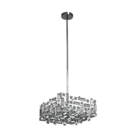 Люстра WunderLicht Yw2516 40.5x107 см Сріблясто-прозорий (YW2516-46) Люстра WunderLicht Yw2516 40.5x107 см Сріблясто-прозорий (YW2516-46)