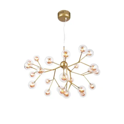 Люстра WunderLicht Mf5206 80x120 см Прозоро-золотистий (MF5206-427)