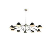 Люстра Laguna Lighting 426 120x100 см Черно-латунный (42663-09)