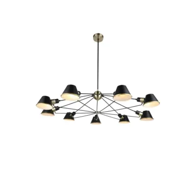 Люстра Laguna Lighting 426 120x100 см Черно-латунный (42663-09)