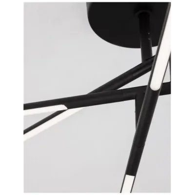 Люстра Nova Luce Raccio 84x77x25.5 см Черный (Nova9180761) Люстра Nova Luce Raccio 84x77x25.5 см Черный (Nova9180761)