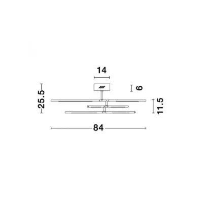 Люстра Nova Luce Raccio 84x77x25.5 см Черный (Nova9180761) Люстра Nova Luce Raccio 84x77x25.5 см Черный (Nova9180761)