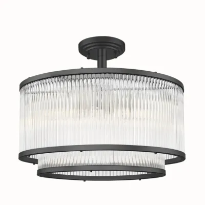 Люстра Zuma Line Sergio 41.5x41.5x32 см Черный (ZuC0528-05H-P7AC)