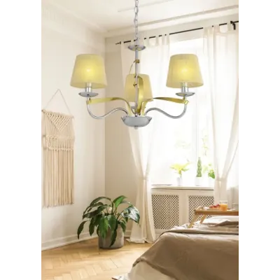 Люстра Candellux Diva 60x100 см Золотисто-сріблястий (33-55057) Люстра Candellux Diva 60x100 см Золотисто-сріблястий (33-55057)