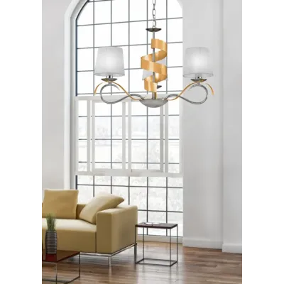 Люстра Candellux Denis 68x100 см Золотисто-серебристый (33-23421) Люстра Candellux Denis 68x100 см Золотисто-серебристый (33-23421)