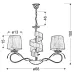 Люстра Candellux Denis 68x100 см Золотисто-серебристый (33-23421) Люстра Candellux Denis 68x100 см Золотисто-серебристый (33-23421)