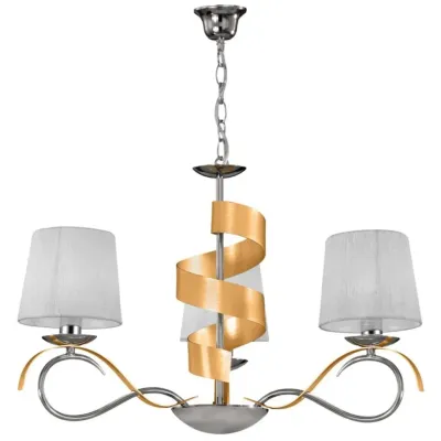 Люстра Candellux Denis 68x100 см Золотисто-серебристый (33-23421)