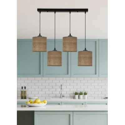 Люстра Candellux Legno 70x100 см Чорний (34-18366)