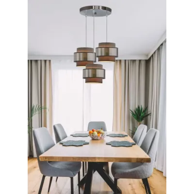 Люстра Candellux Hare 45x115 см Сріблястий (33-18496)