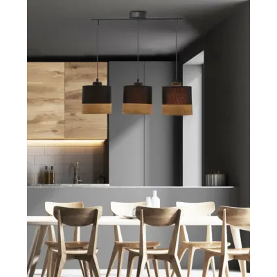 Люстра Candellux Porto 57x115 см Чорний (33-17611)