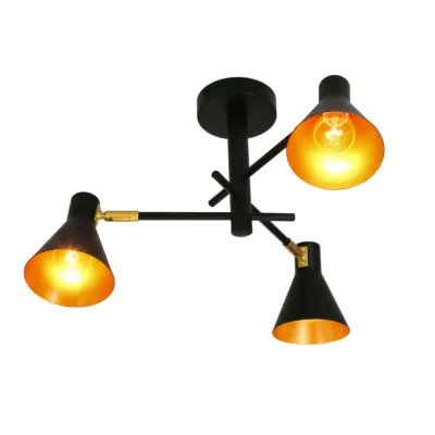 Люстра Candellux Less 48x26 см Черно-золотистый (33-70975)
