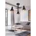 Люстра Candellux Less 48x26 см Черно-золотистый (33-70975)