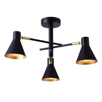 Люстра Candellux Less 48x26 см Черно-золотистый (33-70975)