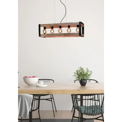 Люстра Candellux Varna 90x100 см Чорний (35-79282)