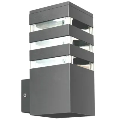 Вуличний світильник Polux Teksas 12x9x20 см Сірий (Pol316165)