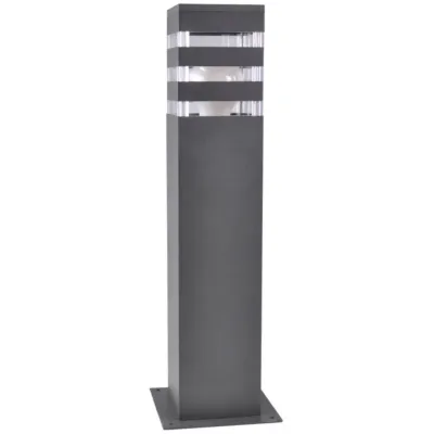 Вуличний світильник Polux Teksas 13x9x44 см Чорний (Pol316172) Вуличний світильник Polux Teksas 13x9x44 см Чорний (Pol316172)
