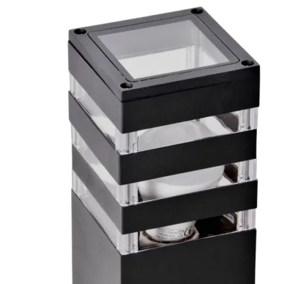 Вуличний світильник Polux Teksas 13x9x44 см Чорний (Pol316172) Вуличний світильник Polux Teksas 13x9x44 см Чорний (Pol316172)