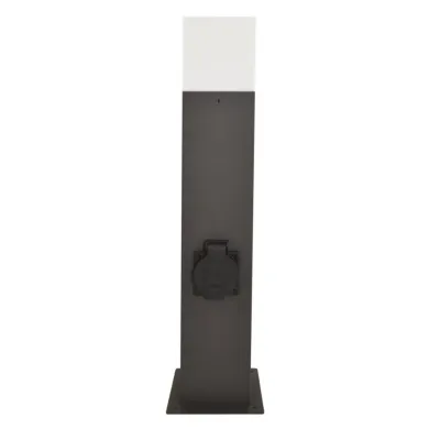 Вуличний світильник Polux New York 7.8x7.8x44 см Чорний (Pol307323)