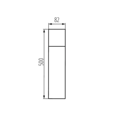 Парковый столбик Kanlux Vadra 8.2x8.2x50 см Антрацит-белый (Kan29012) Парковый столбик Kanlux Vadra 8.2x8.2x50 см Антрацит-белый (Kan29012)