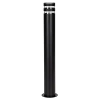 Вуличний світильник Polux Rino 9x9x74 см Чорний (Pol324016) Вуличний світильник Polux Rino 9x9x74 см Чорний (Pol324016)
