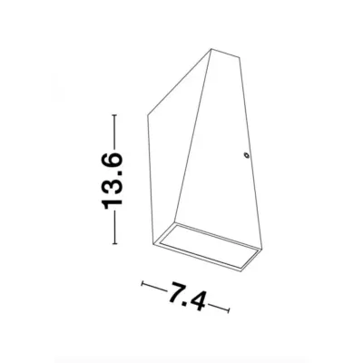 Уличный светильник Nova Luce Miley 7.4x13.6 см Черный (Nova9202262) Уличный светильник Nova Luce Miley 7.4x13.6 см Черный (Nova9202262)