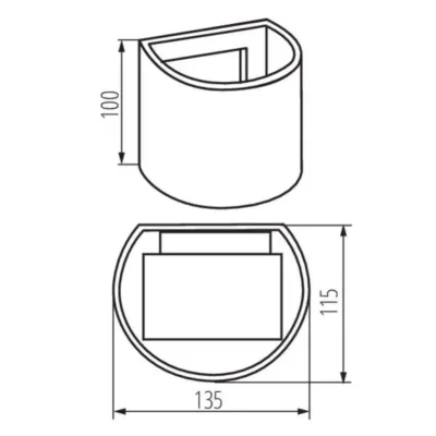 Уличный светильник Kanlux Reka 13.5x11.5x10 см Белый (Kan28993) Уличный светильник Kanlux Reka 13.5x11.5x10 см Белый (Kan28993)
