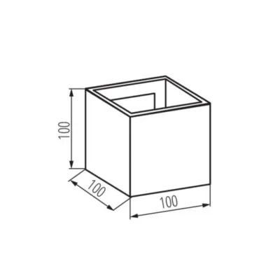 Уличный светильник Kanlux Reka 10x10x10 см Белый (Kan28992)