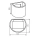 Вуличний світильник Kanlux Reka 11.5x13.5x10 см Чорний (Kan28991)