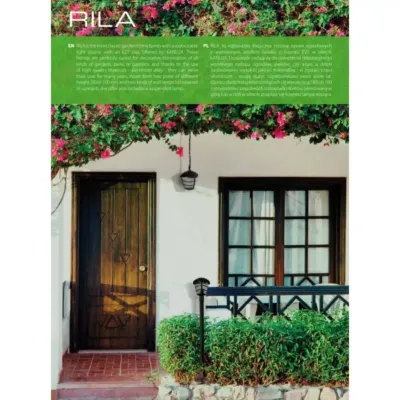 Вуличне бра Kanlux Rila 21x23 см Чорний (Kan23580)