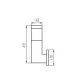 Вуличне бра Kanlux Invo 17x14.2x43.5 см Біло-сірий (Kan29170) Вуличне бра Kanlux Invo 17x14.2x43.5 см Біло-сірий (Kan29170)