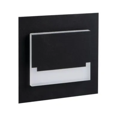 Світильник сходовий Kanlux Sabik 7.5x2.3x7.5 см Чорний (Kan29855)