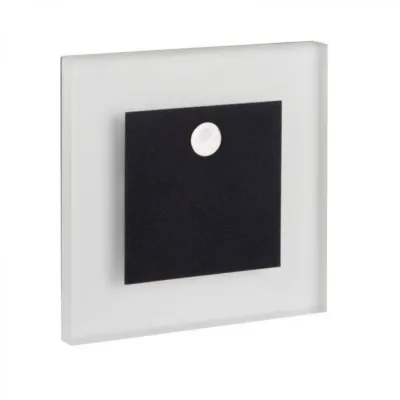 Світильник сходовий Kanlux Apus 7.5x7.5x2.3 см Чорний (Kan29856)