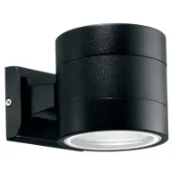 Вуличний настінний світильник Ideal Lux Snif Nero 11x11 см Чорний (id061450)