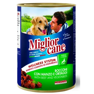 Влажный корм для взрослых собак Morando Migliorcane с говядиной и овощами 405 г (01221) Влажный корм для взрослых собак Morando Migliorcane с говядиной и овощами 405 г (01221)