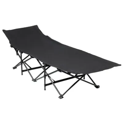 Розкладачка туристична No Brand 190x68x36 см Чорний (2104618599)