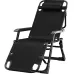 Крісло-шезлонг No Brand 176x64x32 см Чорний (2104618600)