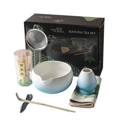 Набір для приготування чаю матча Mavanto 5654 7 предметів Blue White (13479-87202)
