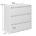 Комод Art in Head 3 Light 79x80x42 см Графит (LT01070000000) Комод Art in Head 3 Light 79x80x42 см Графит (LT01070000000)