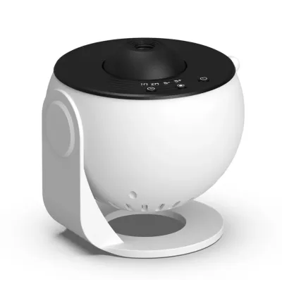 Проектор-нічник зоряного неба Galaxy Light Projector 14.5х14,5х11,5 см Чорно-білий