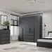 Шафа розпашна Art In Head Light №4 200x220x50 см Графіт (LTK047000000)