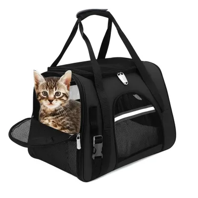 Сумка-переноска для домашних животных Pet Pro 44x25x28 см Черный (IBA020B1)
