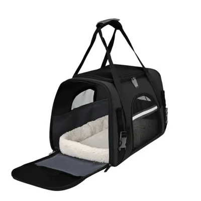 Сумка-переноска для домашніх тварин Pet Pro 44x25x28 см Чорний (IBA020B1)